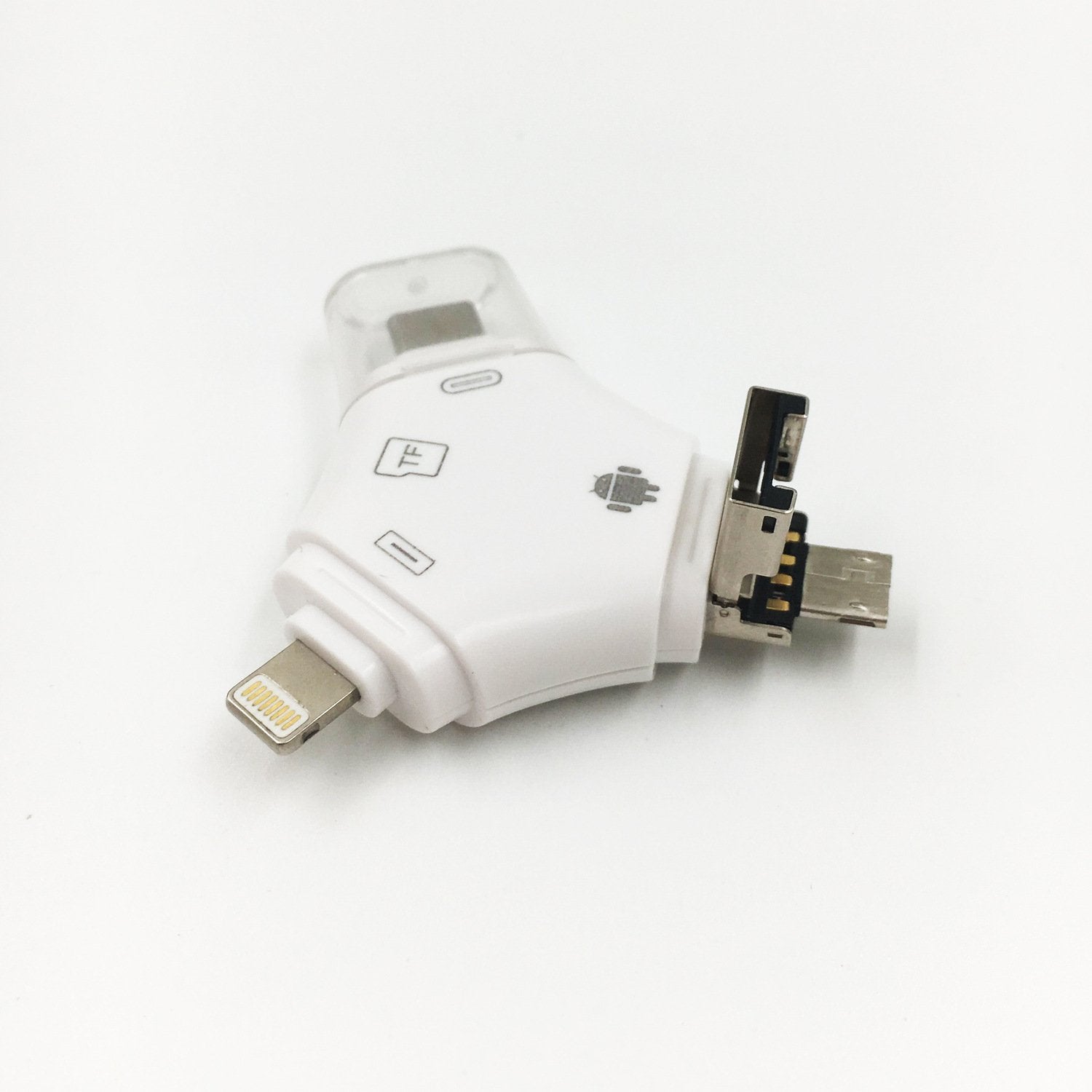 4-In-1 USB Reader And Flash Drive - Connect And Store Everything On A Single Piece