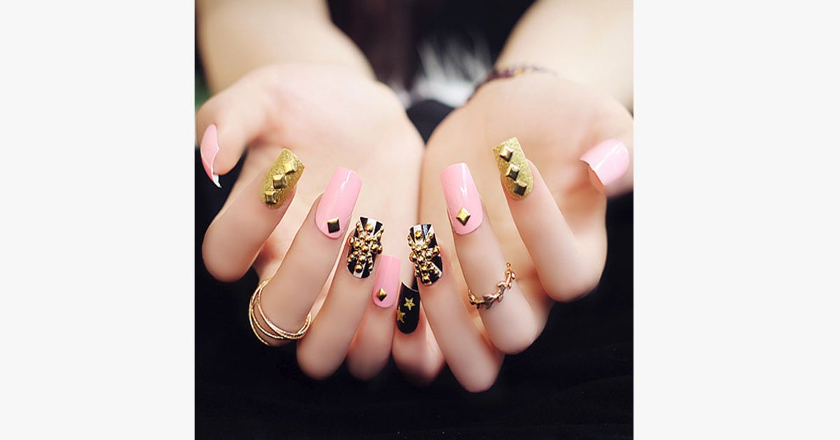 Acrylic Studded Nails