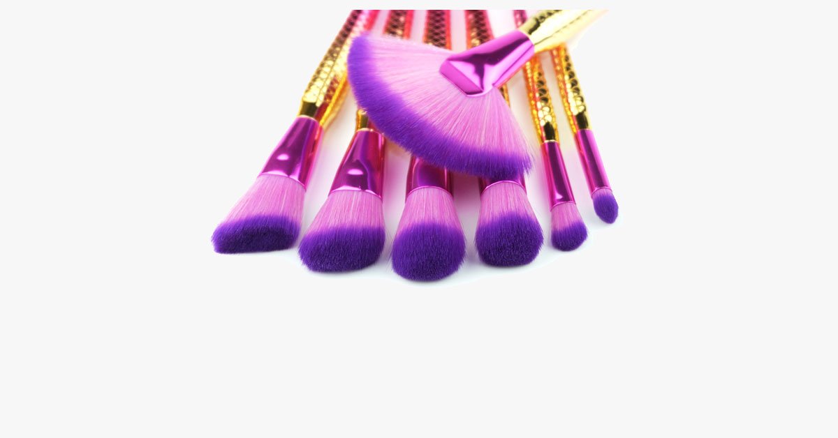 Big Fan Mermaid Tail Brush Set