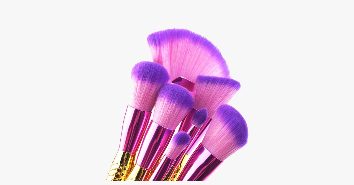 Big Fan Mermaid Tail Brush Set