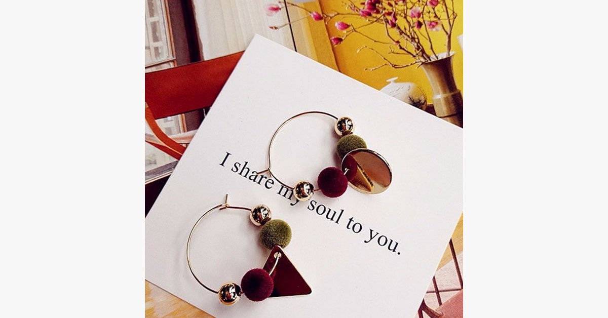 Pom Pom Earrings