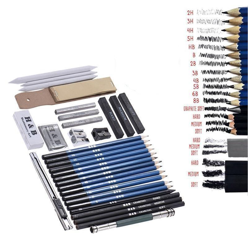 32pcs Professional Sketch And Drawing Kit