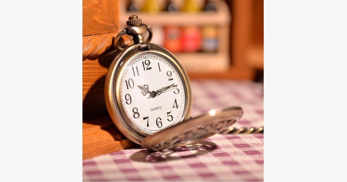 Gold Forest Half Hunter Pocket Watch