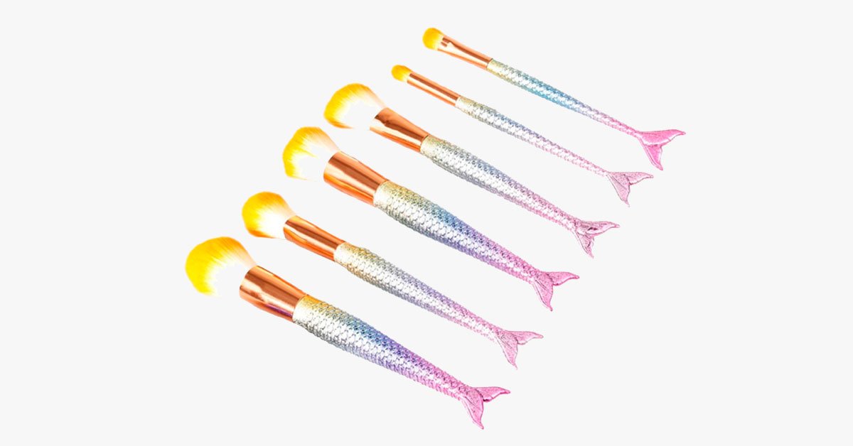Mermaid Dream Glam Brush Set- Make Your Make-Up Perfect in a Glamorous Way