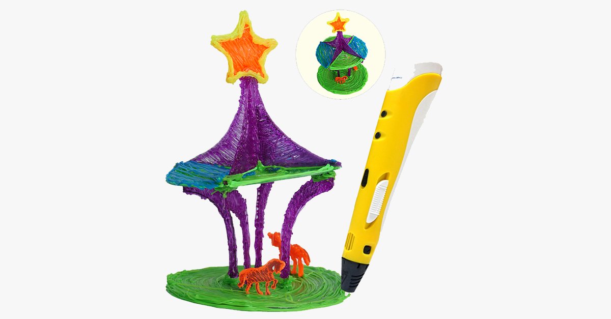 Best 3D Printer Pen for Children with Different Color PLA Filament