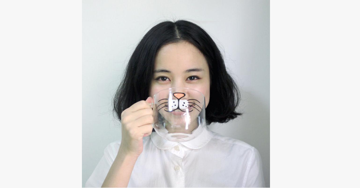 Transparent Cat Whisker Mug