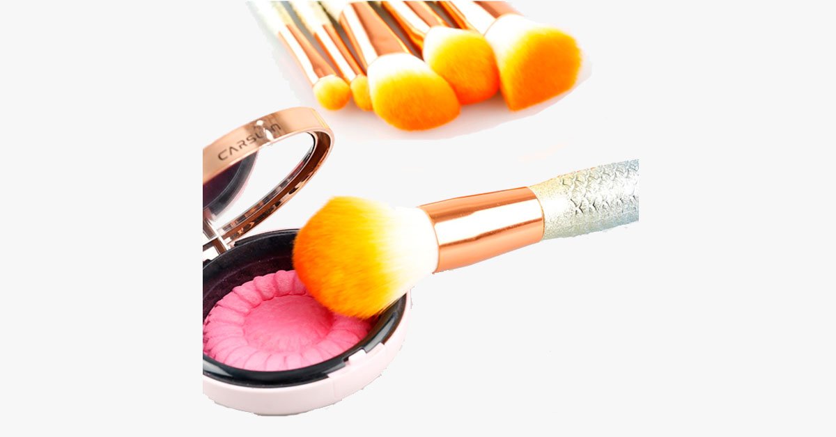 Mermaid Dream Glam Brush Set- Make Your Make-Up Perfect in a Glamorous Way