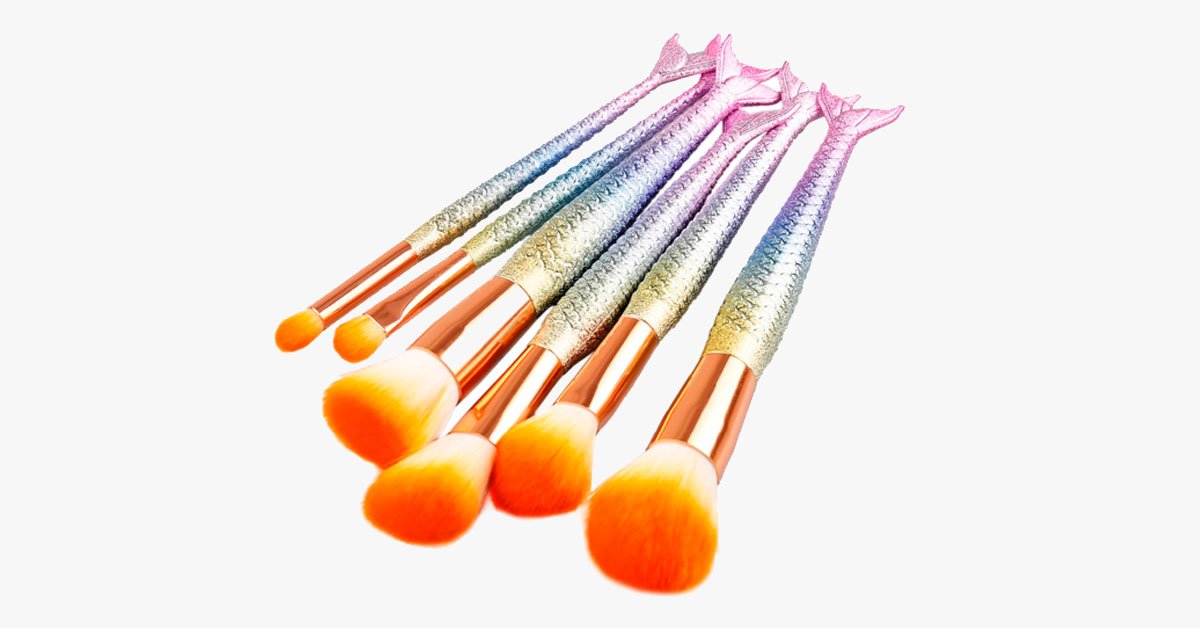 Mermaid Dream Glam Brush Set- Make Your Make-Up Perfect in a Glamorous Way