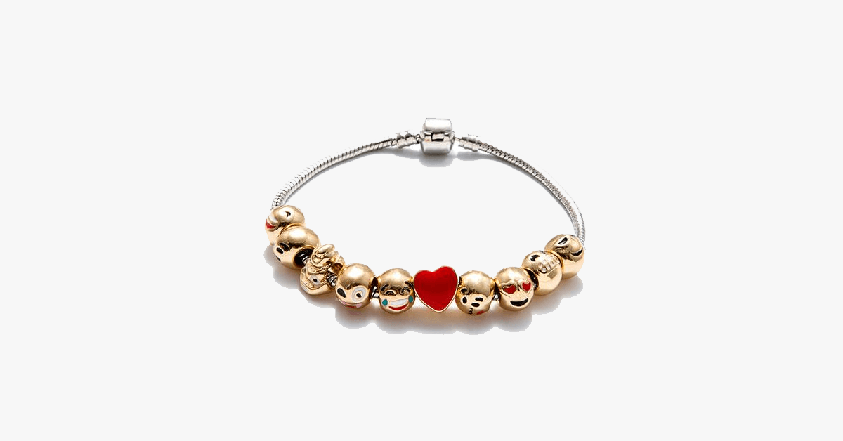 Emoticon Bracelet - Expressive Charm Bracelet for Your Quirky Looks