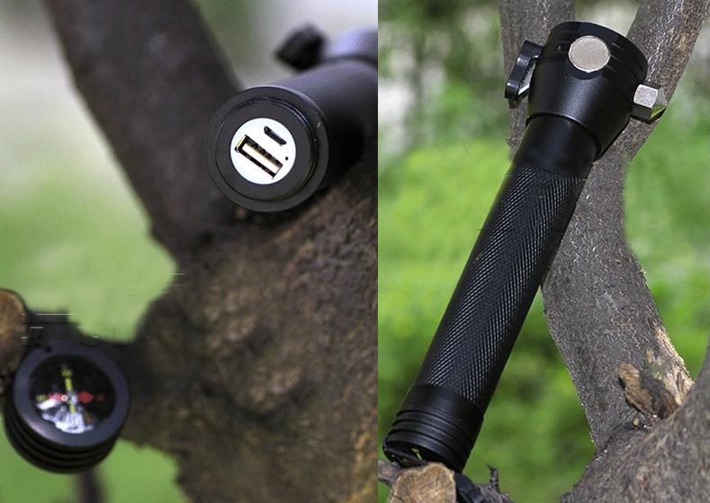 Solar Powered Survival Flashlight