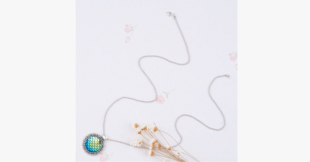 Mermaid Druzy Necklace