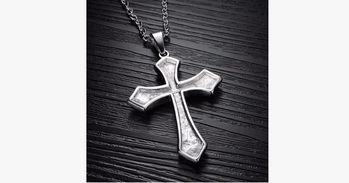 Men's Cross Dotted Pendant