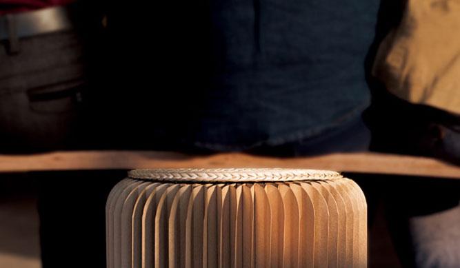 Weird & Wonderful Accordion-inspired Paper Chair