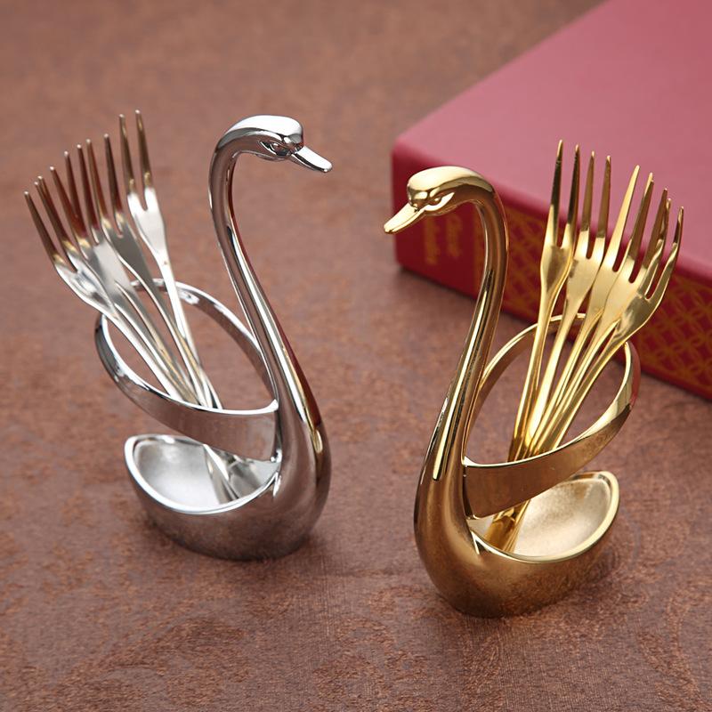 Elegant Swan Shaped Fork Holder: Fashion, Unique & Classic