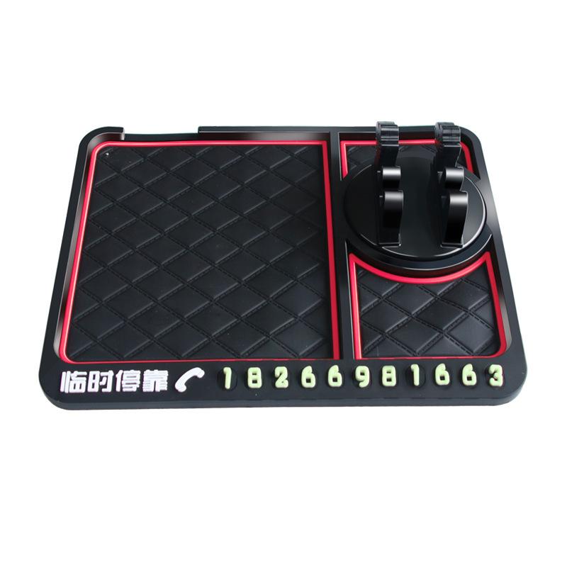 Anti-Slip Car Dashboard Pad With Phone Holder & Organizer