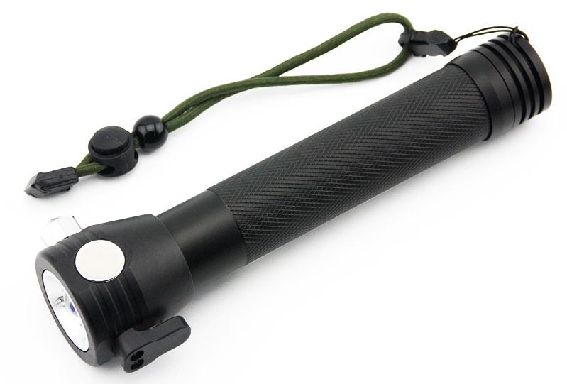 Solar Powered Survival Flashlight