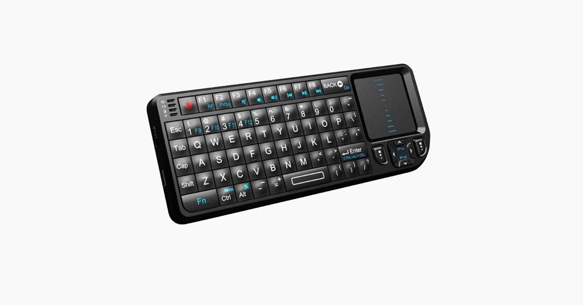Mini Backlit Wireless Keyboard and Touchpad
