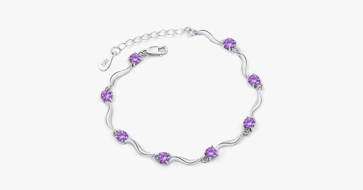 Crystal Charm Chain Bracelet