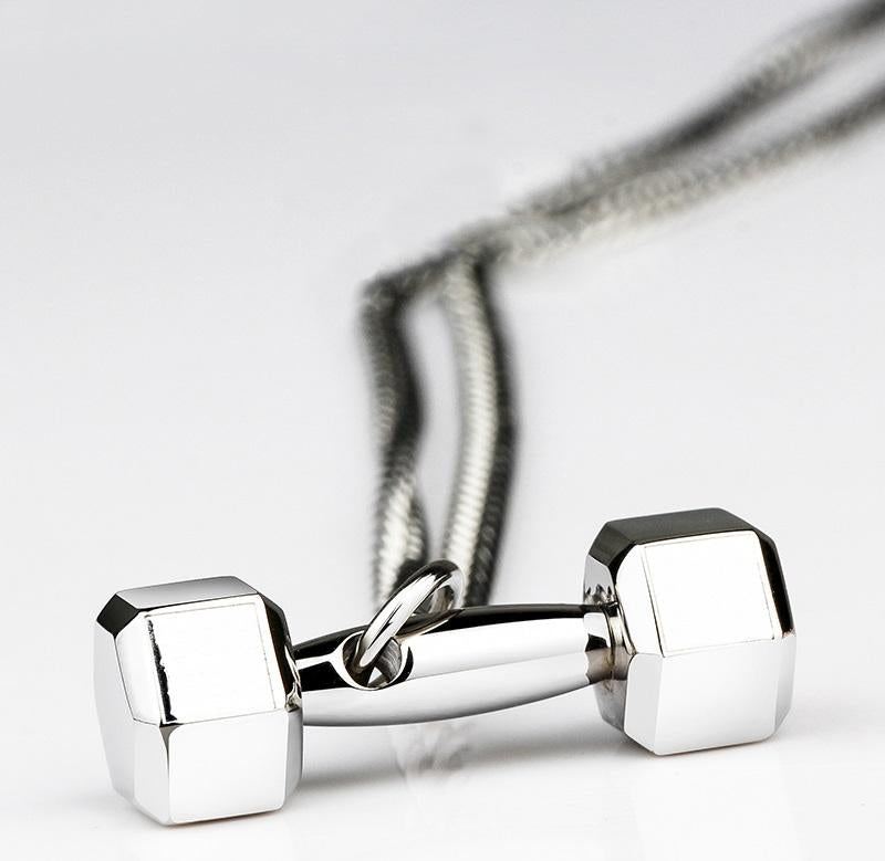 Coolest Dumbbell Necklace for Fitness Lovers