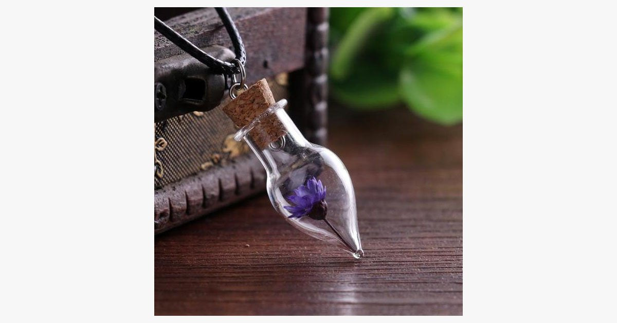 Cone Shape Bottle Necklace For Women