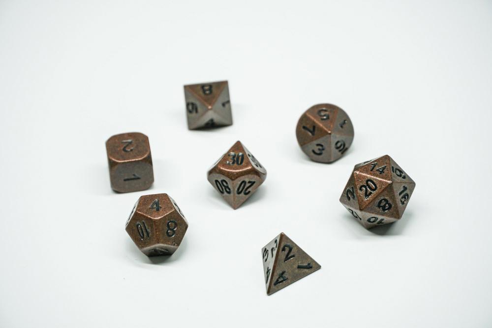 See If You Can Even Your Own Odds with Cool & Fancy Full Set of Metal Dice