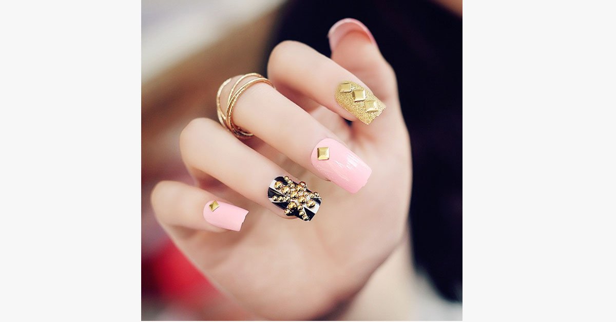 Acrylic Studded Nails