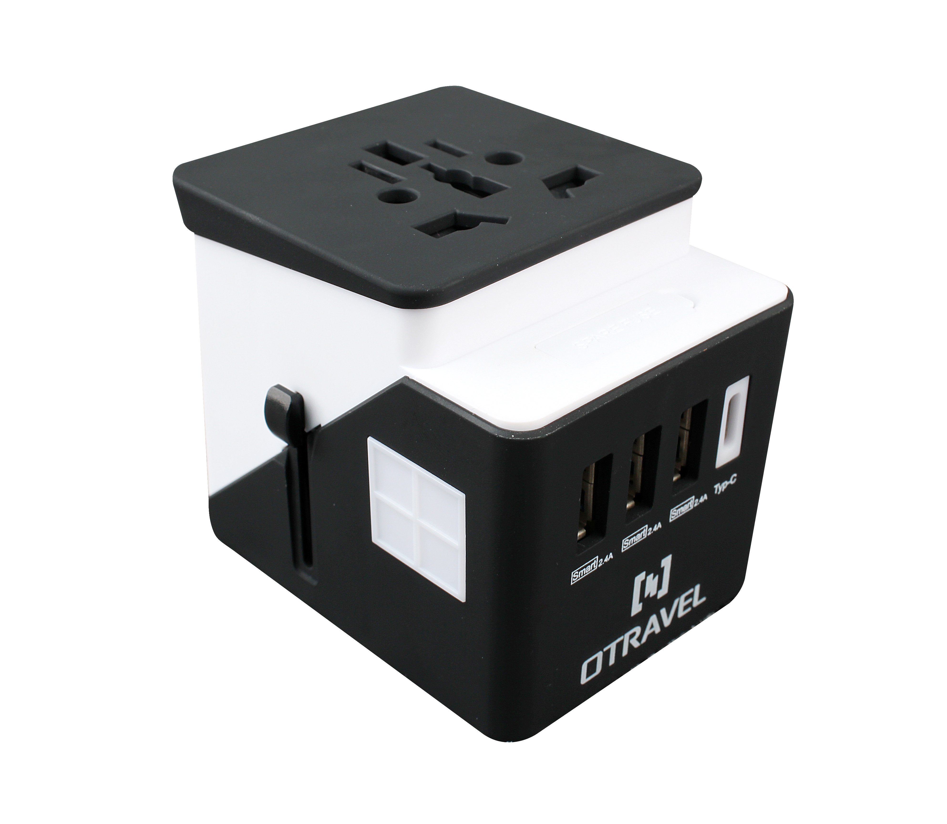 4-Port USB & Type-C Adapter for Travelers - Go To 200 Countries With Only One Adapter
