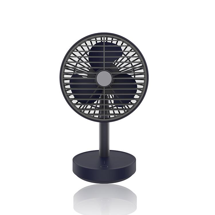 Wireless Rotating Hood & Oscillating Head Desktop Fan, Super Quiet, Super Cool