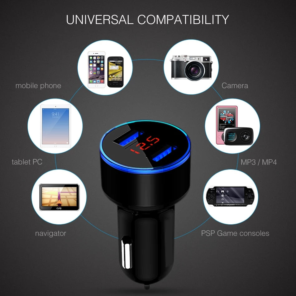 Best 3-in-1 Multi-function High Speed USB Charger for Your Car