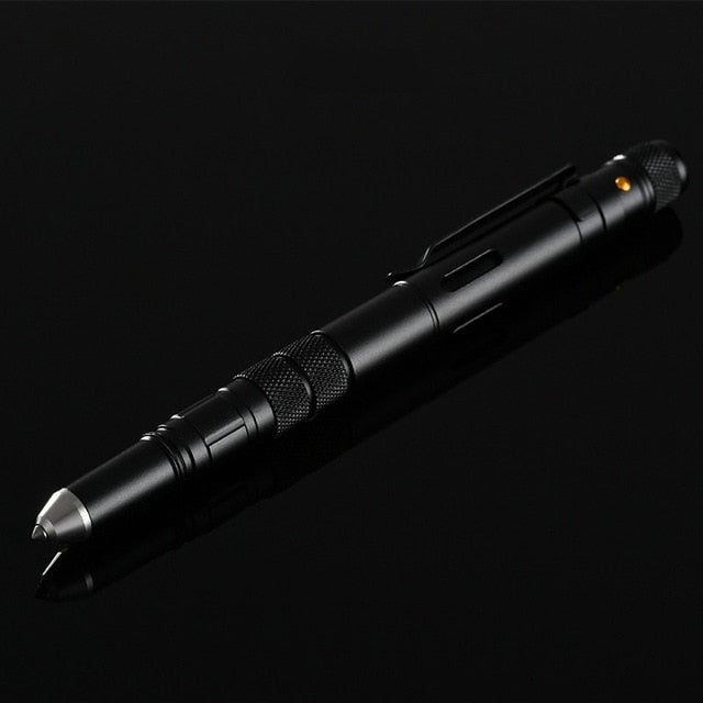 Tactical Pen Flashlight Bottle Opener Emergency Glass Breaker