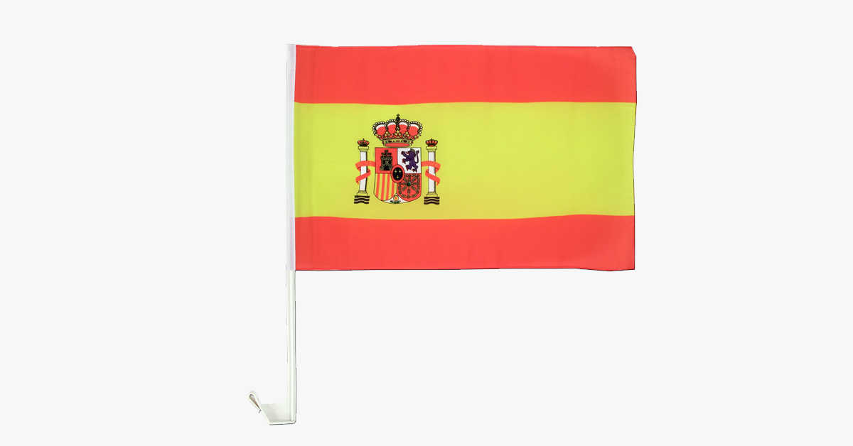 Spanish Flag Car Window Pole Decoration – Go Complete Spanish With Your Patriotic Self!