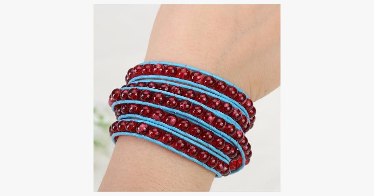 Galaxy Marble Wrap Bracelet