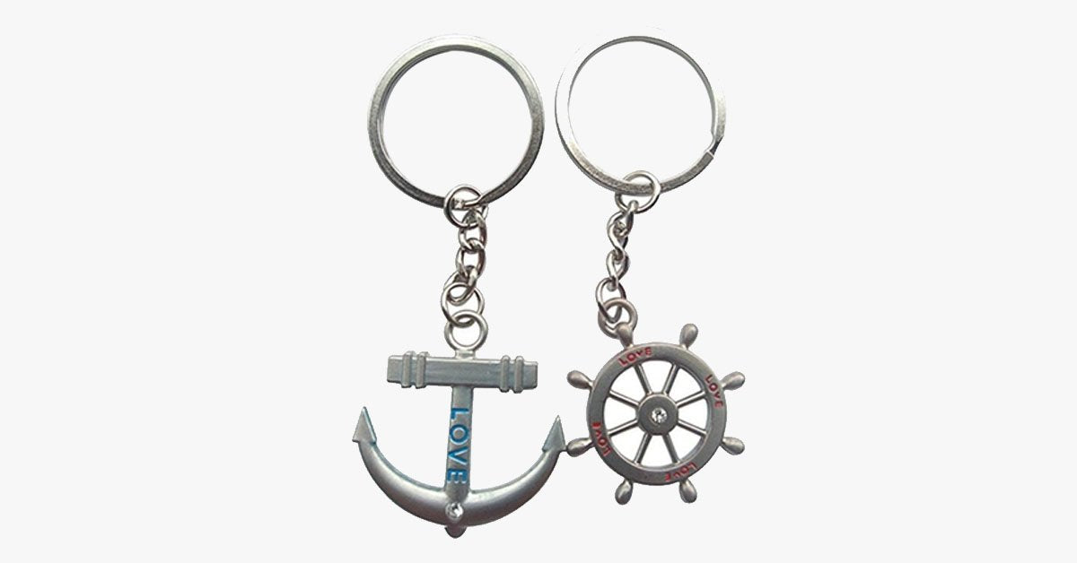 Couple's Nautical Keychains
