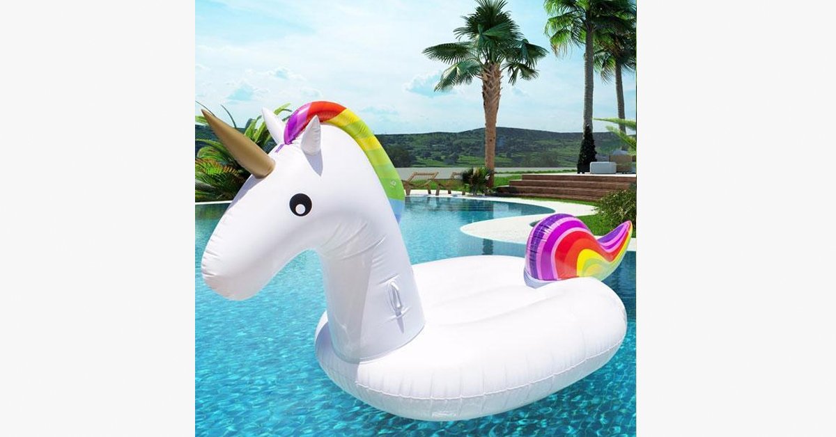Giant Inflatable Unicorn Pool Float