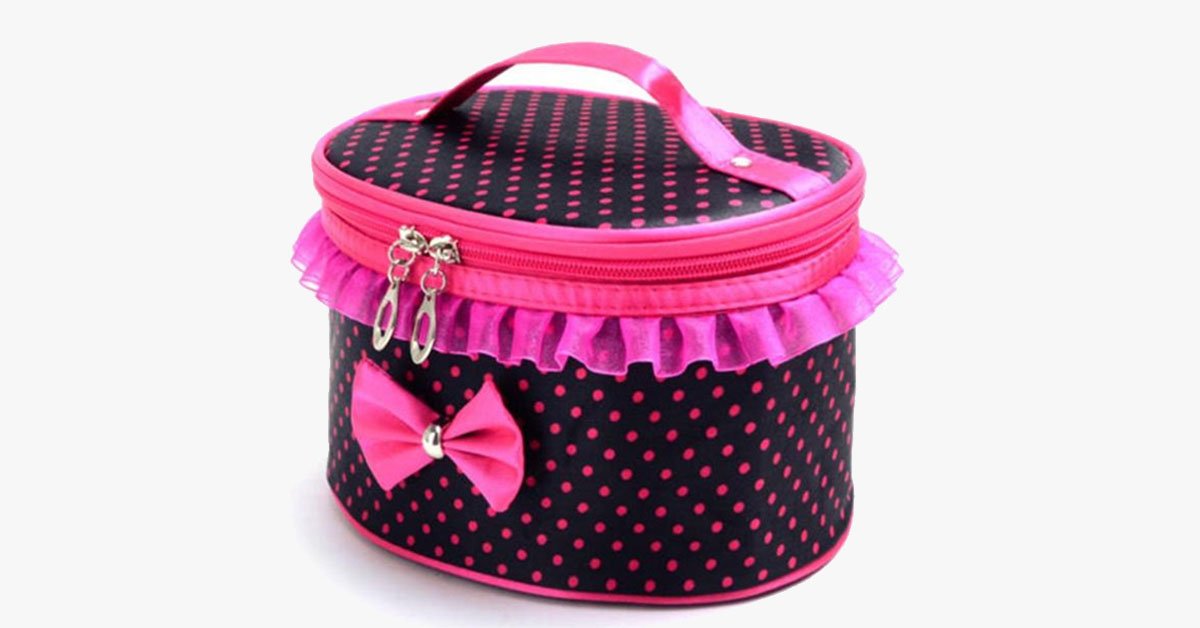 BowKnot Design Portable Travel Bag - Room for Your Accessories!