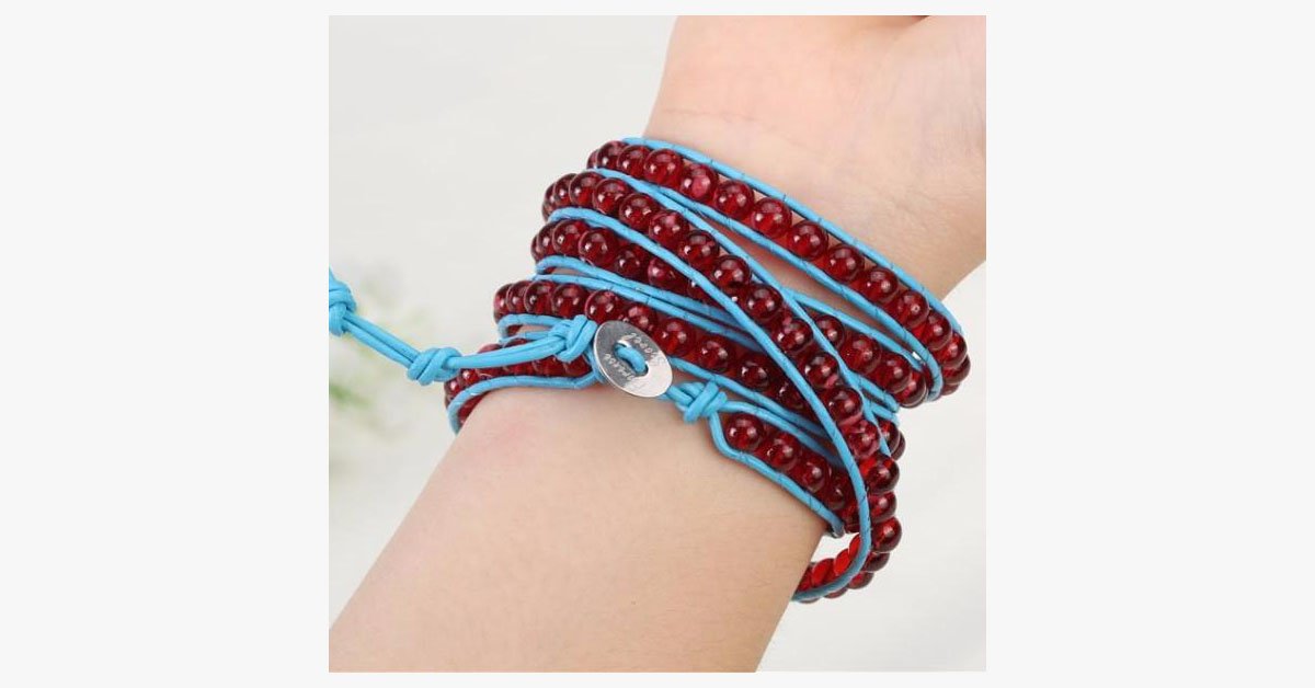 Galaxy Marble Wrap Bracelet