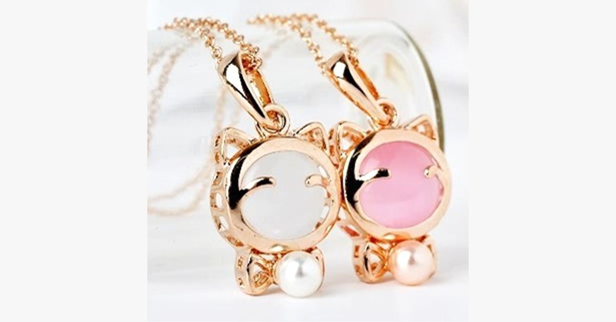 Pearl Cat Pendant