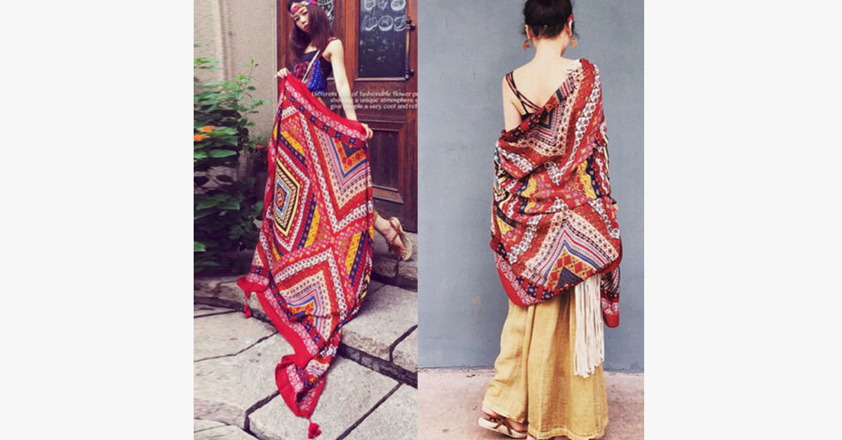 Bohemian Tapestry Pashmina Shawl