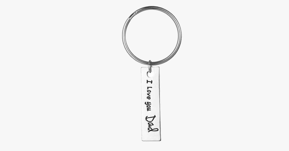 I Love You Dad Keychain