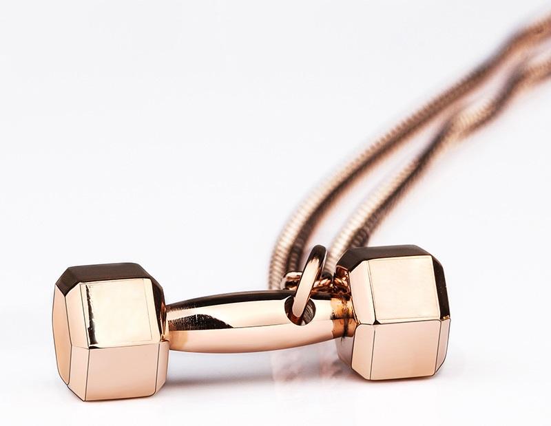 Coolest Dumbbell Necklace for Fitness Lovers