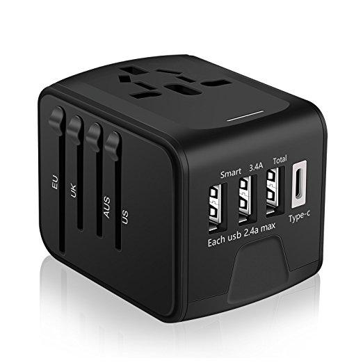 Go Travel Worldwide with This All-in-One USB & Type-C Plug Adapter