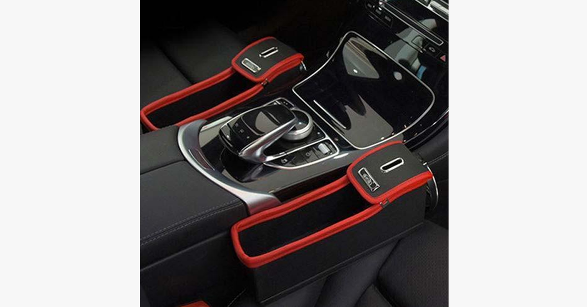 Posh and Trendy Crevice Storage Box for Car Seat