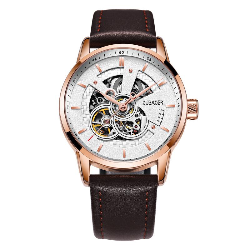 Mechanical & Automatic Skeleton Watch with Visible Gears