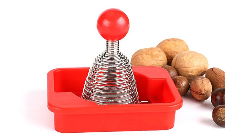 Crack Nut From A Spring, Effortless And Efficient