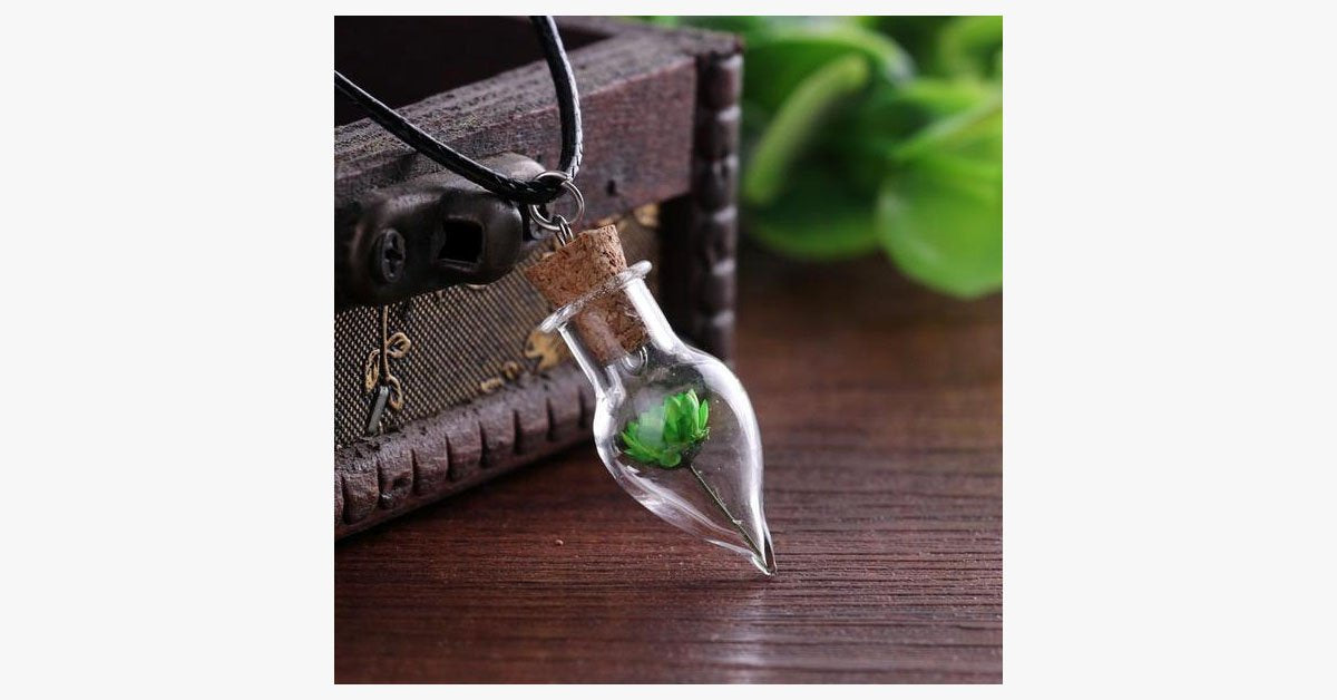 Cone Shape Bottle Necklace For Women