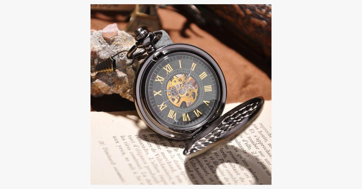 Black Vine Pocket Watch