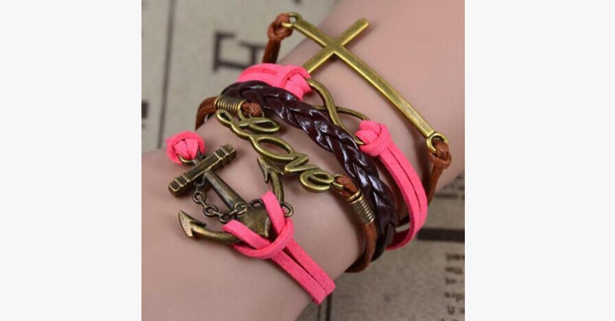 Anchor Love Infinity Faith Bracelet