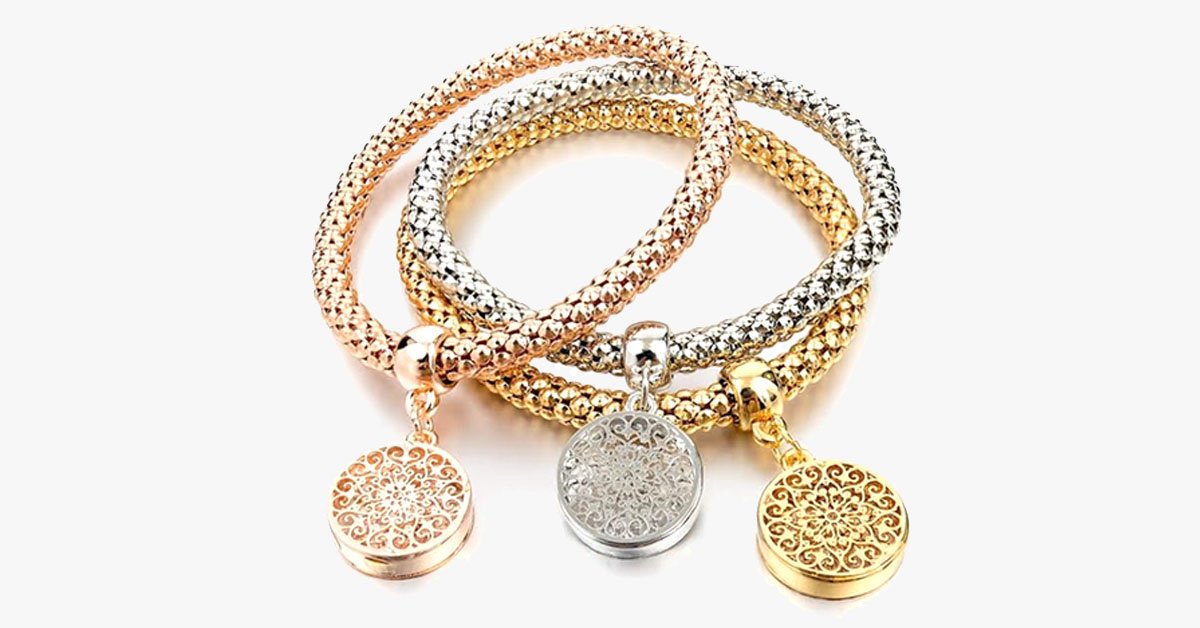 Mesh Multi-layer Three Color Bracelet