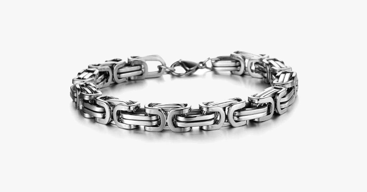 Gold Overlay Stainless Steel Bracelet