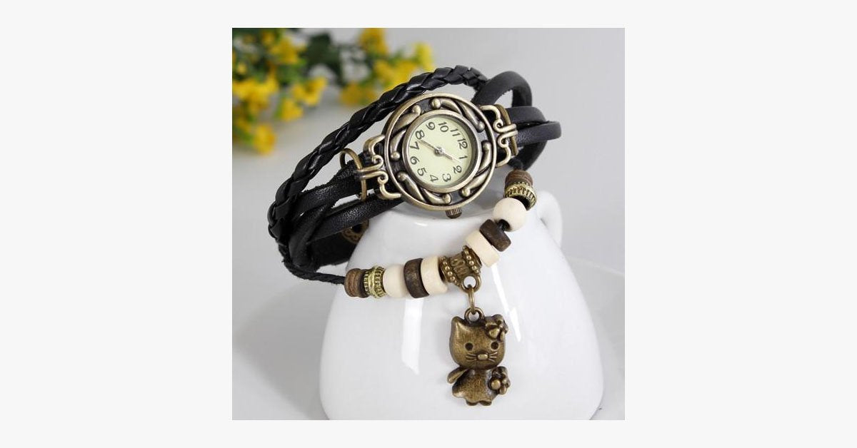 Cute Kitty Wrap Watch – Get the Perfect Charm!